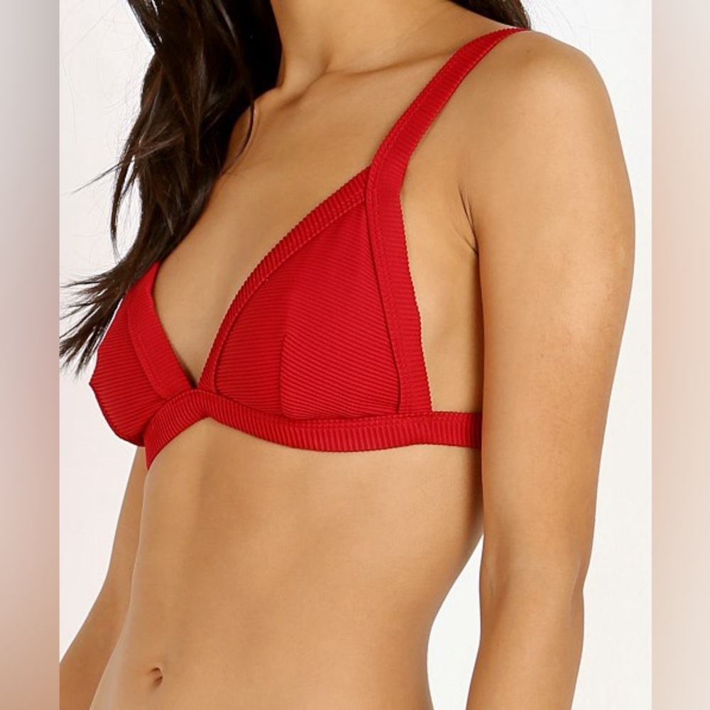 Zulu & Zephyr | Stella Harness Bikini Set Ribbed Red | M